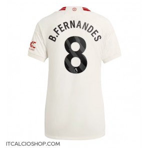 Manchester United Bruno Fernandes #8 Terza Maglia Femmina 2023-24 Manica Corta